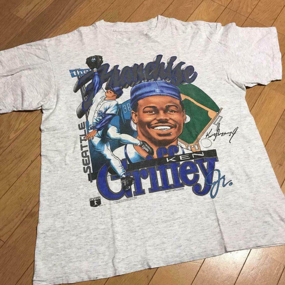 Seattle Mariners T Shirt  90_S Ken Griffey Jr Cotton Gift Fan Shirt Tee